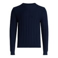 thumbnail image 5 of Free Assembly Men's Long Sleeve Crewneck Textured Sweater, Sizes S-3XL, 5 of 5