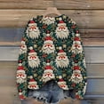 thumbnail image 5 of Women'S Christmas Sweater Cute Fun Christmas Sweater Fall And Winter Long Sleeve Knitted Sweater for Fall and Winter, Festive and Cozy, Ideal as Christmas Sweaters for Women ,Green,M, 5 of 6