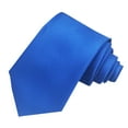 thumbnail image 2 of Mens Casual Style Tie Fashion Business 8cm Dress Shirt Solid Polyester Hand Tie Blue, 2 of 4