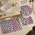 thumbnail image 3 of Colorful Leopard Print Shower Curtain Set Waterproof Bathroom Toilet Seat Cover Bath Non-slip Mat Rug Carpet Bath Decor, 3 of 6