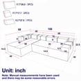 thumbnail image 2 of 108" Modular Sectional Sofa with Convertible L-Shaped Chaise & 30" Deep Seating, Chenille Upholstery, No Assembly Required, Versatile Living Room Furniture, Beige, 2 of 9