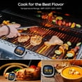 thumbnail image 6 of Digital Meat Thermometer for Cooking, 2021 Upgraded Touchscreen LCD Large Display Saferell Instant Read Food Thermometer with Backlight, Long Probe,Kitchen Timer, Cooking Thermometer for Oven, BBQ, 6 of 6