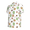 thumbnail image 2 of Balery Tree Squirrel Printed Men’s Short Sleeve Polo Shirt, Midweight Men's Shirt,Golf Polo shirts -, 2 of 9