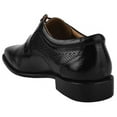 thumbnail image 3 of LIBERTYZENO Mens Classic Eel Print Genuine Leather Formal Oxford Shoes, Black, 3 of 7
