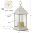 thumbnail image 6 of 6PCS LED Decorative Lanterns, Kate Aspen White Vintage Rustic Home Dcor Lantern Tabel Centerpiece for Wedding, Bridal Shower, Anniversary Party - Manchester, 6 of 6