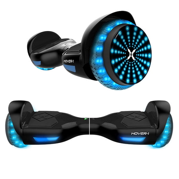 Hover-1 I-200 Hoverboard with Built-in Bluetooth Speaker, LED Headlights, LED Wheel Lights, 7 Mph Max Speed, Black
