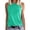 Green, variant on Ladies Solid Color Vest Sleeveless Summer T Shirt Round Neck Top Berry Top Women 2XL