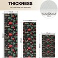 thumbnail image 4 of Dark Christmas Tree and Gift Pattern Kitchen Rugs Sets Of 3,Kitchen Runner Rugs Non Skid Washable,Decorative Kitchen Floor Mats for Kitchen,Sink,Laundry,17"x30"+ 17"x47" + 17"x59", 4 of 6