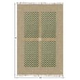 thumbnail image 2 of Casavani Hand Block Printed Green Cotton Living, Dining Room Area Carpets Indoor Outdoor Rug 12x15 feet, 2 of 6
