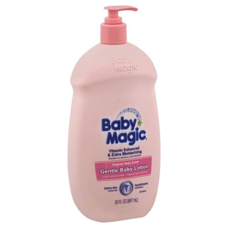 (2 Pack) Baby Magic Gentle Baby Lotion Original Baby Scent, 30 FL (Best Lotion For Infants)