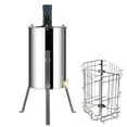 thumbnail image 1 of KFFKFF Extracteur de Miel Électrique, Cadre Double/quadruple, Centrifugeuse à Miel, Acier Inoxydable Durable pour Apiculture, Support Réglable, Traitement en Nid d'Abeille avec Couvercle, 1 of 9