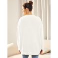 thumbnail image 4 of Women's Cardigan 2023 Open Front Oversized Button Lightweight Sweaters V Neck Loose Cardigans Knit Outwear, 4 of 5