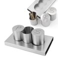 thumbnail image 1 of Salt Pepper Shakers Set, Stainless Steel Spice Dispenser Easily Distinguish  For Kitchen, 1 of 8