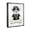 thumbnail image 4 of Stupell Industries Fashion Teddy Bear Beauty & Fashion Painting Black Floater Framed Canvas Art Print Wall Art, 25 x 31, 4 of 10