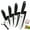 Black, variant on Ceramic Knife Set Kitchen Knives Set for Household Fruit Knives with Sheath 6" Bread Knife 5" Utility Knife 4" Fruit Knife 3" Paring Knife One Peeler Rust Free Proof