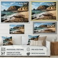 thumbnail image 4 of Designart "Majestic Cliffs Rocky Beach wall art III" Nautical & Beach Floater Framed Canvas Print, 4 of 7