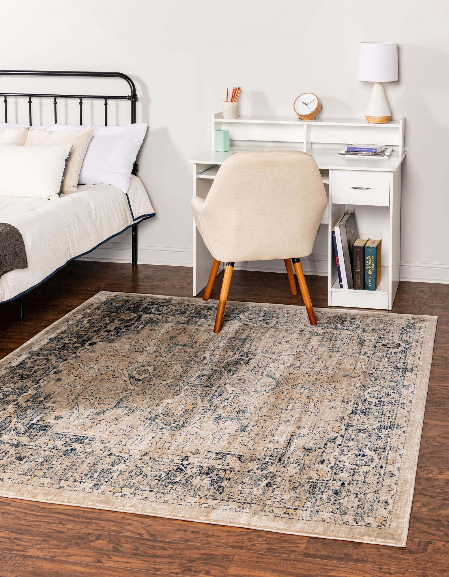 Unique Loom Oslo Rug , 6' 0" x 6' 0" ,Beige