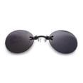 thumbnail image 1 of Movie style nose clip sunglasses polycarbonate lenses UV protection alloy clip 23mm nose bridge, 1 of 4