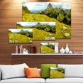 thumbnail image 3 of Bright Green Mountain Panorama - Landscape Canvas Art Print, 3 of 4