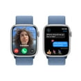 thumbnail image 6 of Apple Watch Series 9 With Blood Oxygen. GPS + Cellular 45mm Silver Aluminum Case with Winter Blue Sport Loop., 6 of 10