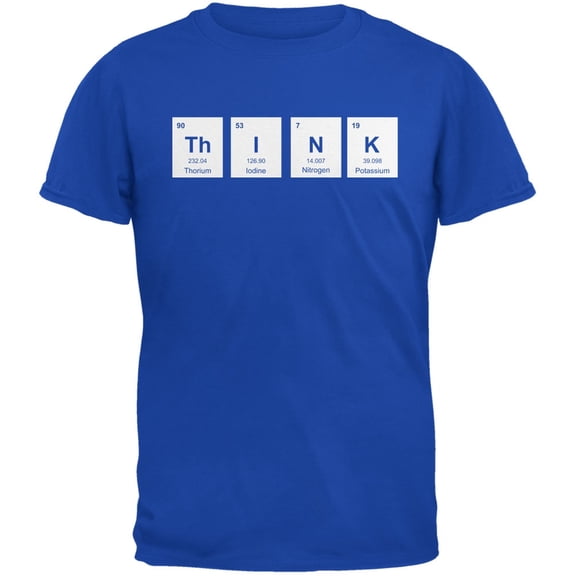 ThINK Periodic Elements Royal Adult T-Shirt - 2X-Large