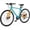 Blue-Orange Colorway, variant on MOPHOTO Hybrid Bike for Adults,Lightweight Aluminum Frame,702C City Commuter Bicycle,Urban Fitness Bike,Dual Disc Brakes,Upright Flat Handlebar,LED Headlight & Reflectors for Men Women