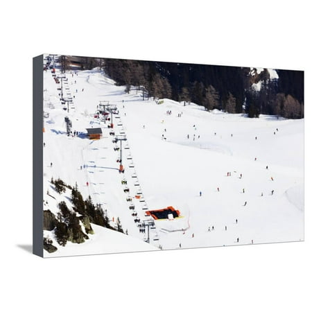 Brevant Ski Area, Chamonix, Rhone Alpes, Haute Savoie, French Alps, France, Europe Stretched Canvas Print Wall Art By Christian