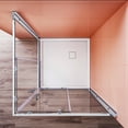thumbnail image 6 of Sunny Shower Sliding Shower Door Corner Entry Shower Enclosure 34" D x 34" W x 72" H in Chrome Finish (Shower Base Not Included), 6 of 9