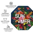 thumbnail image 4 of Balery 4 Pcs Summer Birds And Flowersleather Coasters Set, Drink Table Cup Coasters For Living Room Kitchen Coffee Decor, 4 of 9