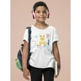 thumbnail image 2 of Funny Lion Doodle T-Shirt Juniors -Image by Shutterstock,  Medium, 2 of 4