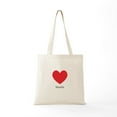 thumbnail image 5 of CafePress - Noelle Big Heart Tote Bag - Unisex Canvas Tote Bag, Beige, 1-Piece, 5 of 6