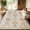 Beige, Orange, variant on WANLISELL 2ft x 6ft Hallway Runner Rug, Non-Slip Machine Washable Vintage Floral Area Rugs, Soft Indoor Carpet for Bedroom, Dark Green