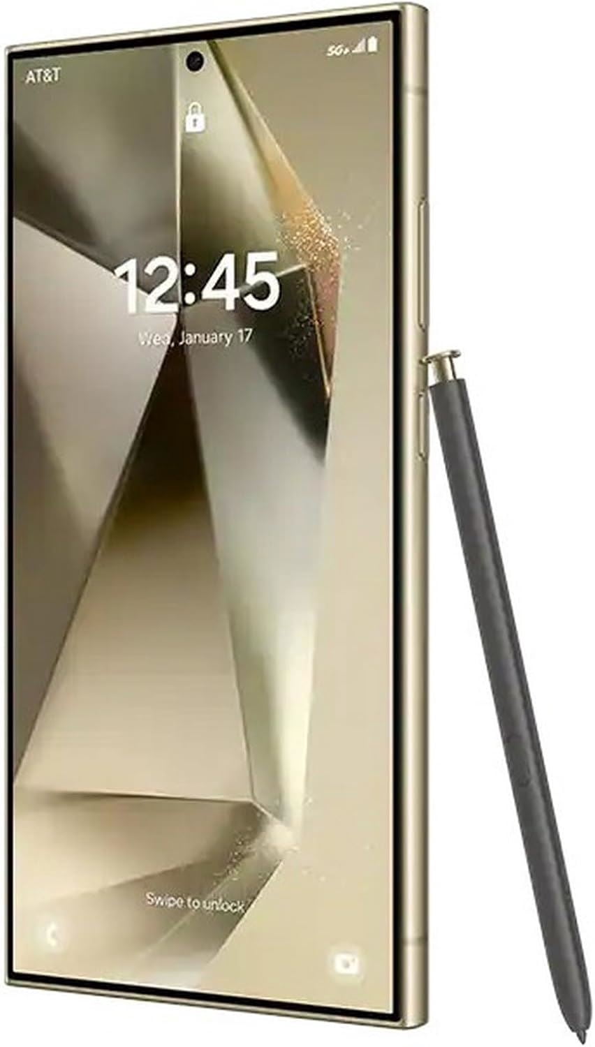 Restored Samsung Galaxy S24 Ultra SM-S928U 256GB Titanium Yellow Unlocked (Refurbished)