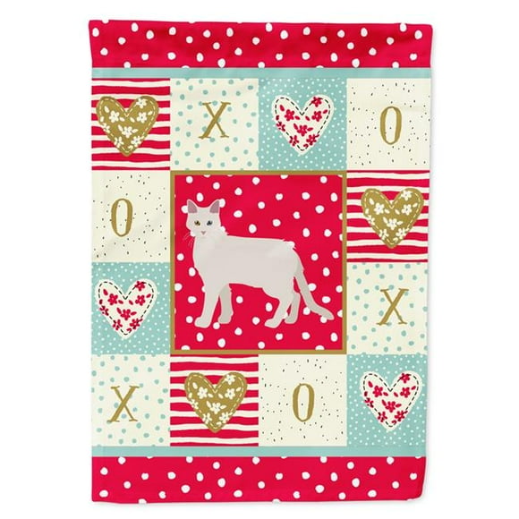 Carolines Treasures CK5552CHF 28 x 0.01 x 40 in. Goddess Giant No.1 Cat Love Canvas House Flag