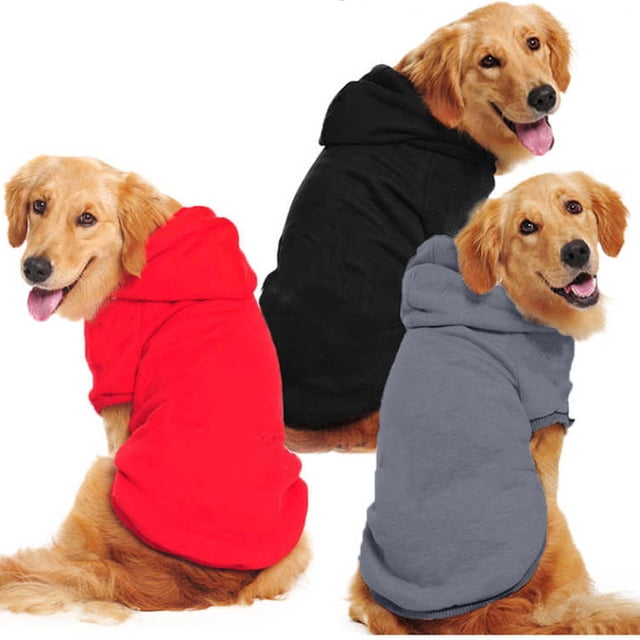CBFFDC Comfortable Pet Hoodie Pet Hoodie for Spring Autumn Winter Soft Thick Cozy Solid Color Dog Sweatshirt