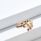 thumbnail image 5 of Anillo abierto ajustable abierto ajustable de laurel Proceso de electrochapado Vintage Dainty de geometría 1x para amor , oro oro Magideal Anillo abierto ajustable, 5 of 6