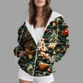 thumbnail image 2 of Women's Christmas Fashion Graphic Zip-Up Hoodie Festival Oversized Long Sleeve Sweatshirt Jacket with Pockets(M-3XL), 2 of 2