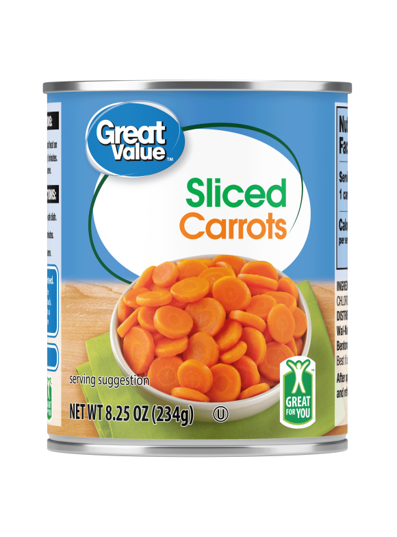 Canned carrots in Canned vegetables