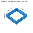 thumbnail image 2 of 3D Floating Display Frame Coin Jewelry Case Holder with Base 3.5" x 3.5" Blue 3pcs, 2 of 6