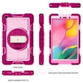 thumbnail image 6 of Dteck Case for Samsung Galaxy Tab A 8.0" SM-T290 T295 (2019 Released) 8-inch,Shockproof Rubber 3-Layers Protection Case Hybrid Kickstand Cover with Hand & Shoulder Strap,Rose+Pink, 6 of 9