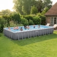 thumbnail image 3 of Bestway Power Steel 31’4" x 16' x 52” Metal Frame Above Ground Pool, Gray, 3 of 10