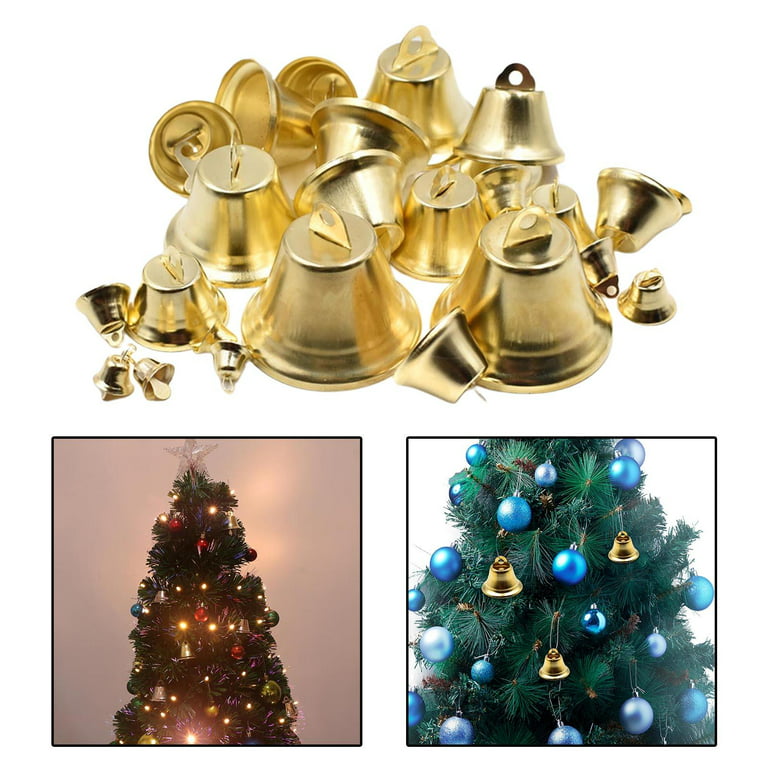 60 small bells for crafting, Christmas, size 9x8mm, 6 colours to choose  from.