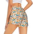 thumbnail image 3 of Goofa Falling Pumpkins On Car Printed Women 2 in 1 Running Shorts,Quick Dry Athletic Workout Shorts,High Waisted Athletic Shorts with Liner Pockets-XX-Large, 3 of 9