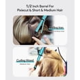 thumbnail image 2 of FARERY Travel Size Mini Curling Iron, 1/2" Ceramic Mini Hair Curler for Short Hair, Blue, 2 of 8