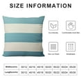 thumbnail image 5 of HENGT  Farmhouse Stripe Check Throw Pillow Covers Set Case Decorative Pillowcases Cushion Cover for Couch Bench Sofa Teal Blue, 5 of 5