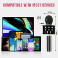 thumbnail image 6 of PayUSD Wireless Microphone for Kids Bluetooth Karaoke Microphone for adults 5-in-1 Portable Handheld Mic Speaker Birthday Christmas Gifts Toys for Girls Boys Adults All Age, Black, 6 of 9