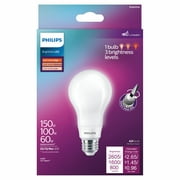 Philips LED 60-100-150-Watt A21 Soft White Light Bulb, Frosted BrightDial, Non-Dimmable, E26 Medium Base (1-Pack)