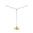 thumbnail image 1 of Soportes de bandera Uxcell Mini Soportes de mesa para banderas, mástil redondo de tono dorado para decoración de suministros de fiesta, 1 of 1