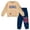 Beige / navy, variant on Marvel Spider-Man Fleece Sweatshirt and Twill Jogger Pants Outfit Set Toddler to Big Kid