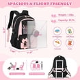 thumbnail image 6 of Gynky School  Backpack - 3Pcs Backpack Set Cute Bookbag Middle School Backpacks for Teens Bookbag School Bags 3 Set, 6 of 9
